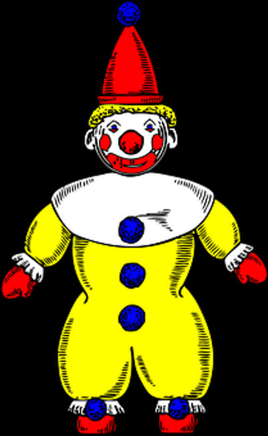 Colorful Clown Illustration