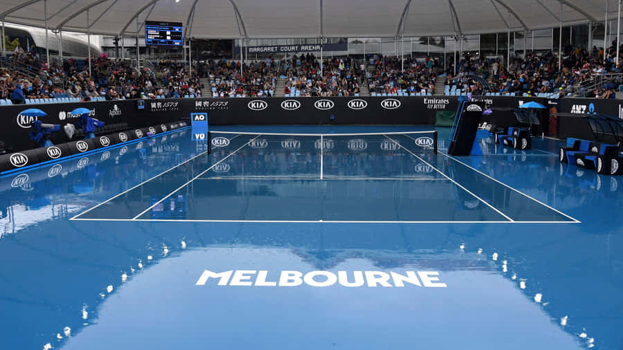 Hundrederaf fans hepper på deres yndlingsspillere under Australian Open.