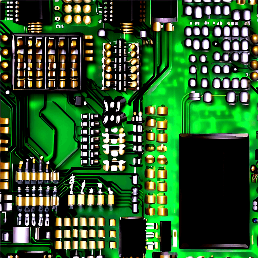 Realistic Circuit Board PNG pmp