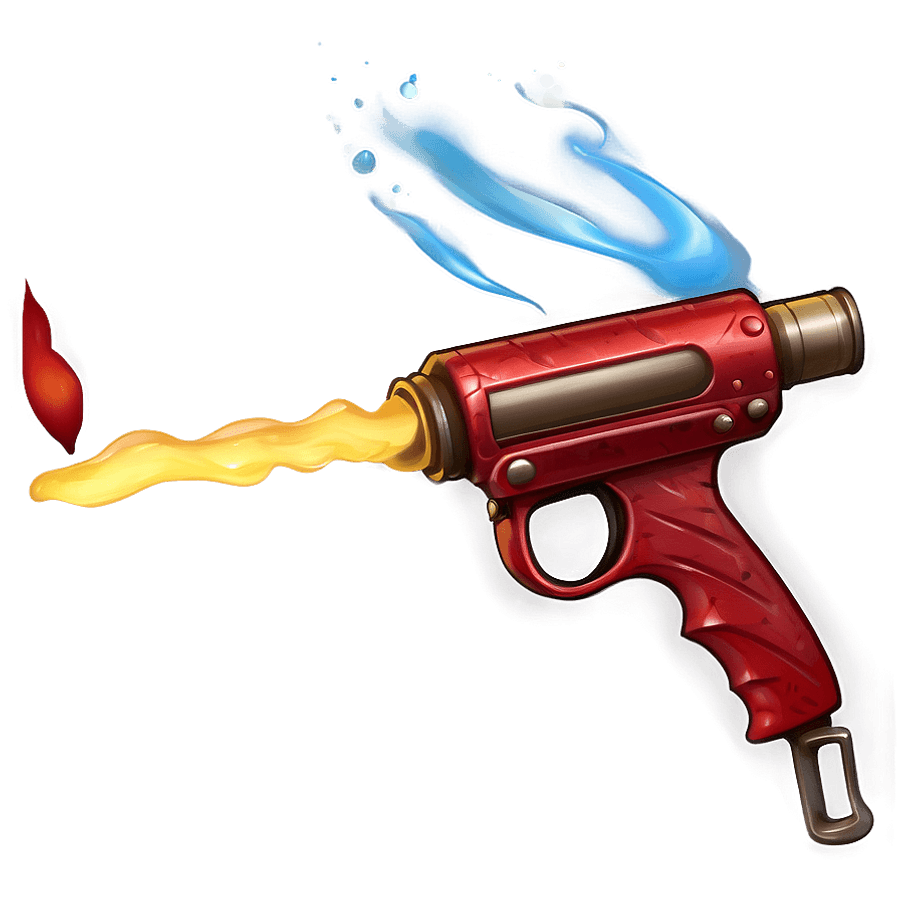 Handcrafted Artisan Flamethrower PNG vya