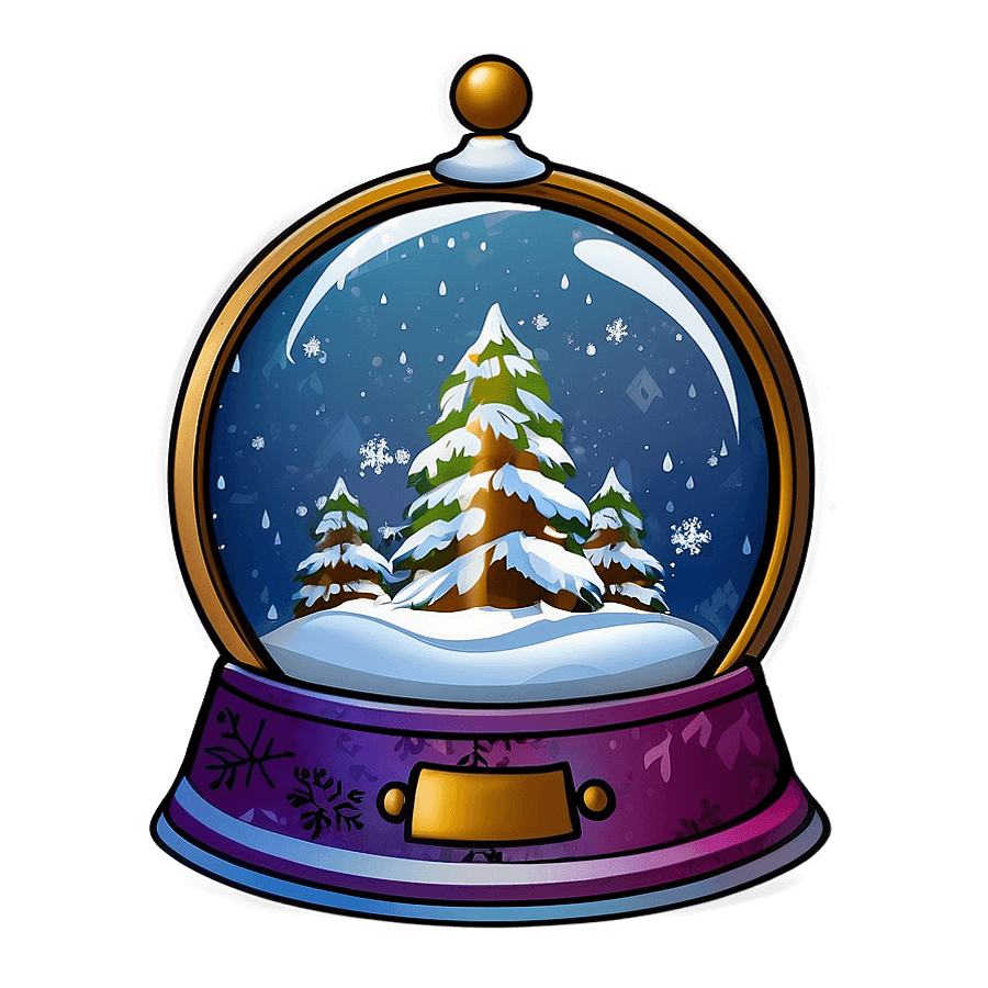 Animated Snow Globe Graphic PNG jwy87
