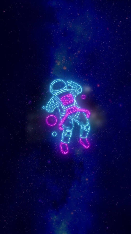 Download Neon astronaut. Wallpaper. Astronauts, Neon and Wallpaper