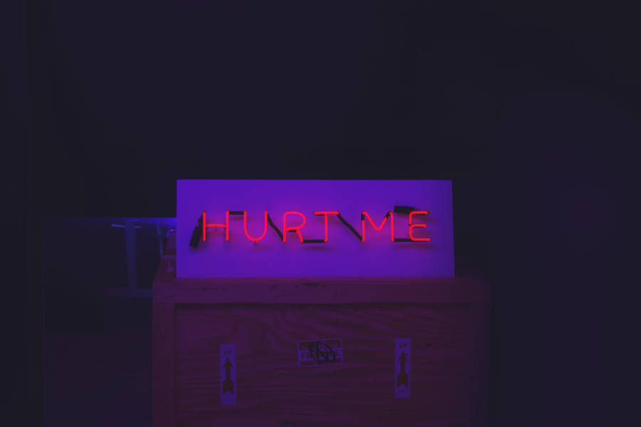 Download Neon Hurt Me Tumblr Wallpaper Wallpapers Com