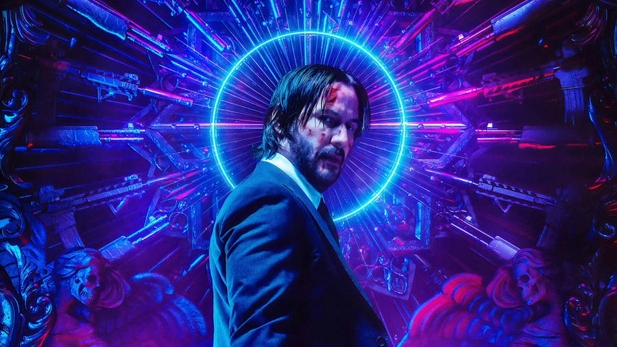 Download Neon John Wick Wallpaper | Wallpapers.com