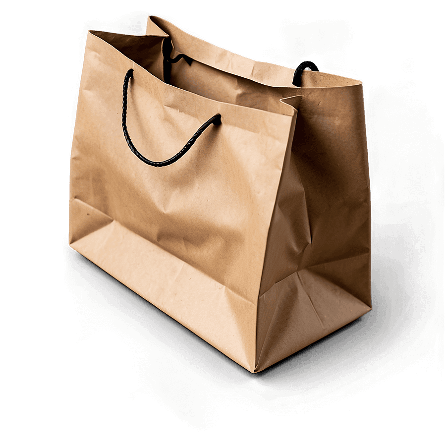 Brown Paper Gift Bag PNG cle