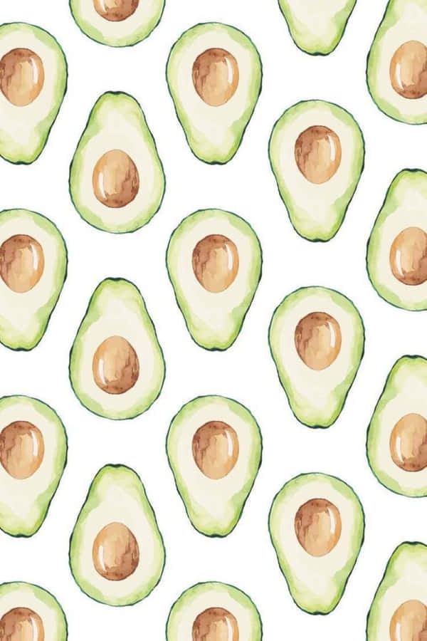 Nærdin teknologi sult med denne lækre avocado iphone baggrund.