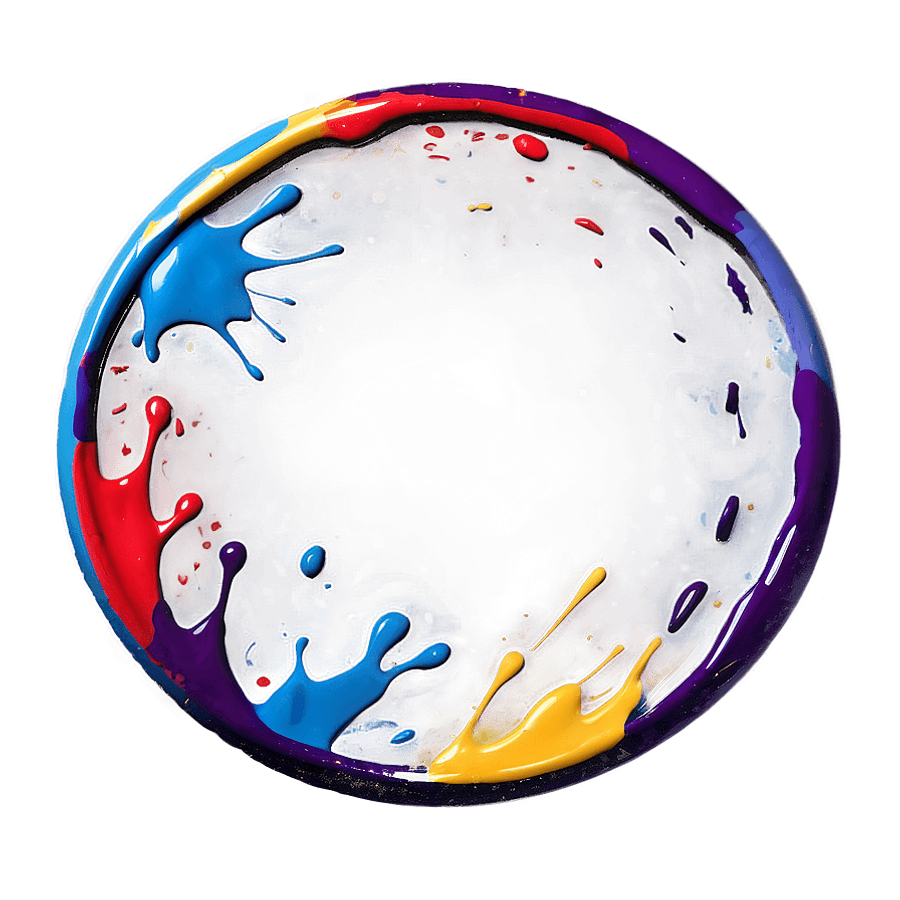 Splatter Paint Circle PNG 06252024