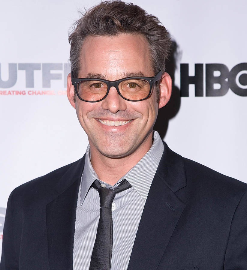 Download Nicholas Brendon Wearing Glasses Wallpaper | Wallpapers.com