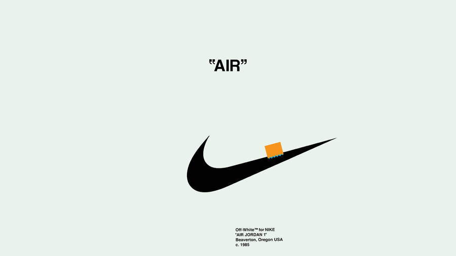 Download Nike And Off White Logo Wallpaper | Wallpapers.com