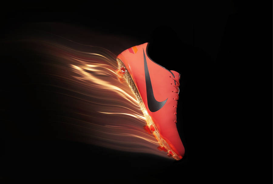 Nike shoes with swoosh logo wallpaper