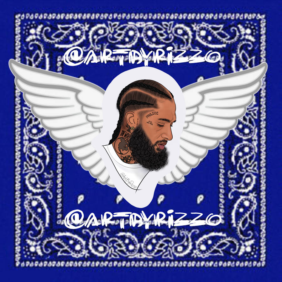 Download Nipsey Hussle Wings Wallpaper | Wallpapers.com