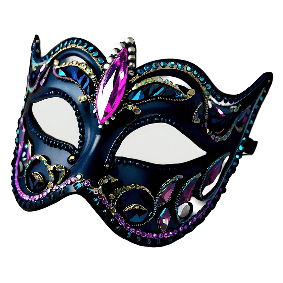 Bejeweled Masquerade Mask PNG oeg47