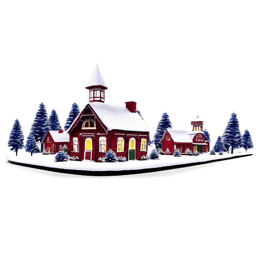 Victorian Christmas Village PNG ksd48