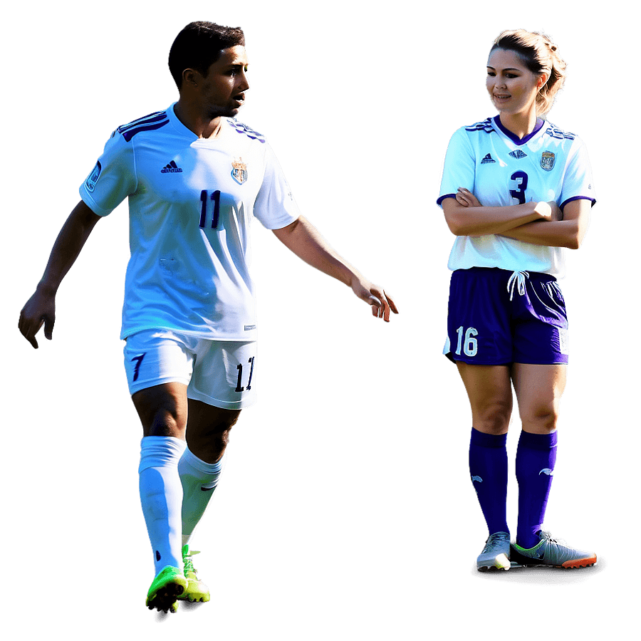 Soccer Player Leadership On Field PNG dsj27