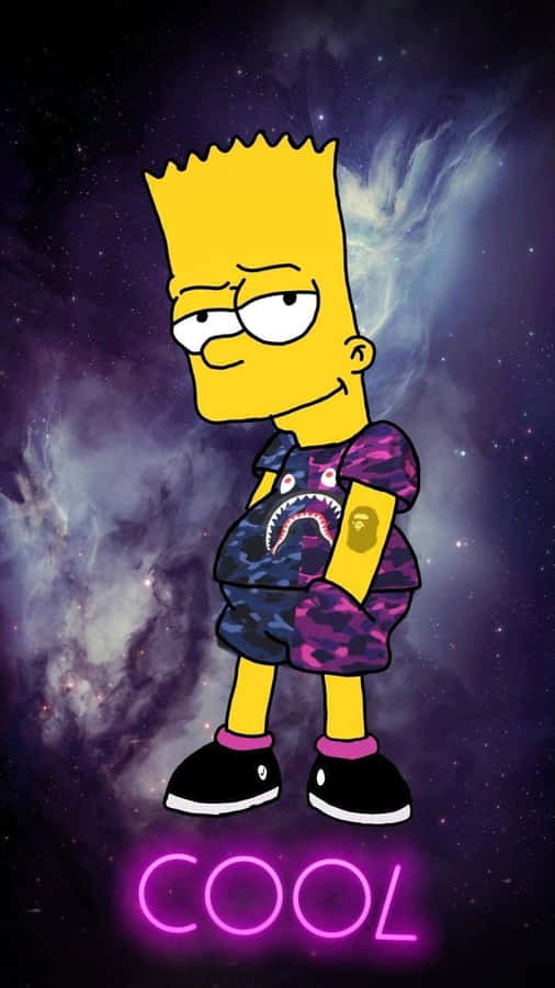 BartSimpson Gangster 720 x 1280 bakgrundsbild.