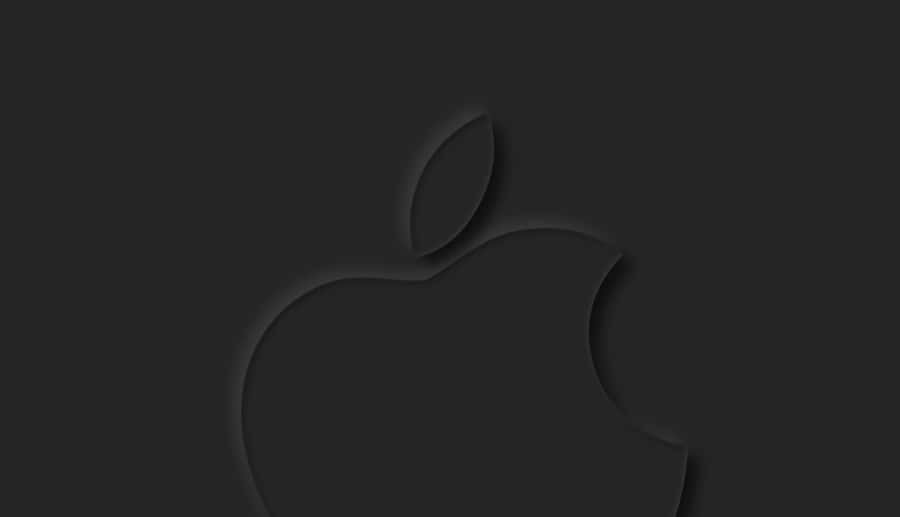 Sort Apple-logo 1336 x 768