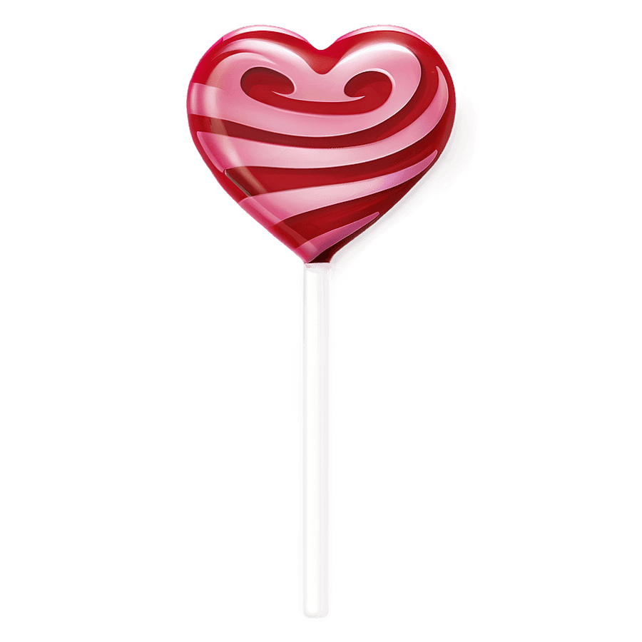 Heart Shaped Lollipop PNG kpq44