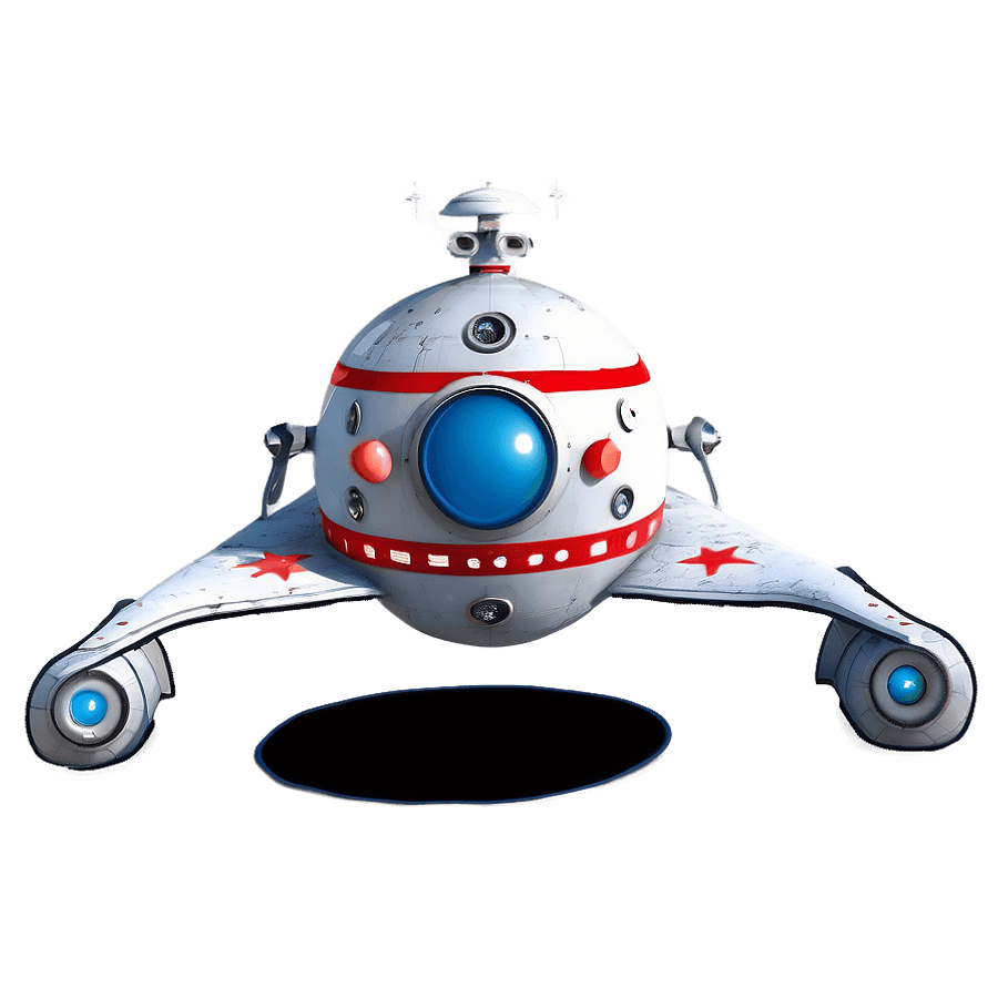 Rocket Ship with Rover PNG rqg
