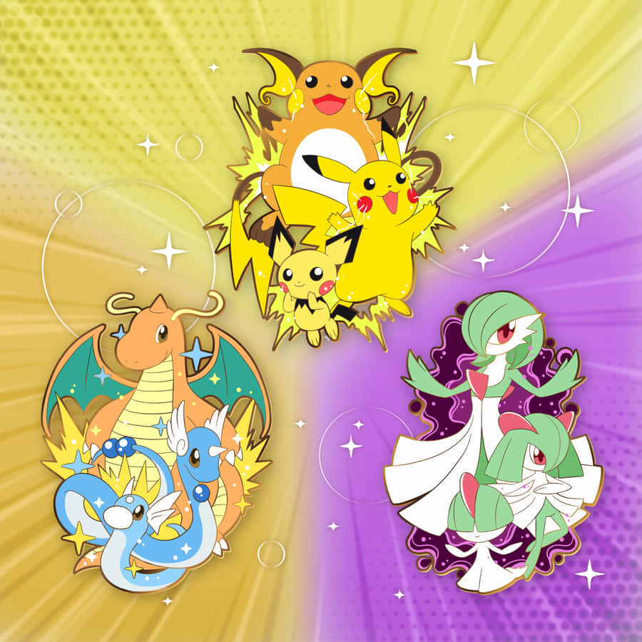 Enrejse af evolution: Fra Pichu til Raichu.