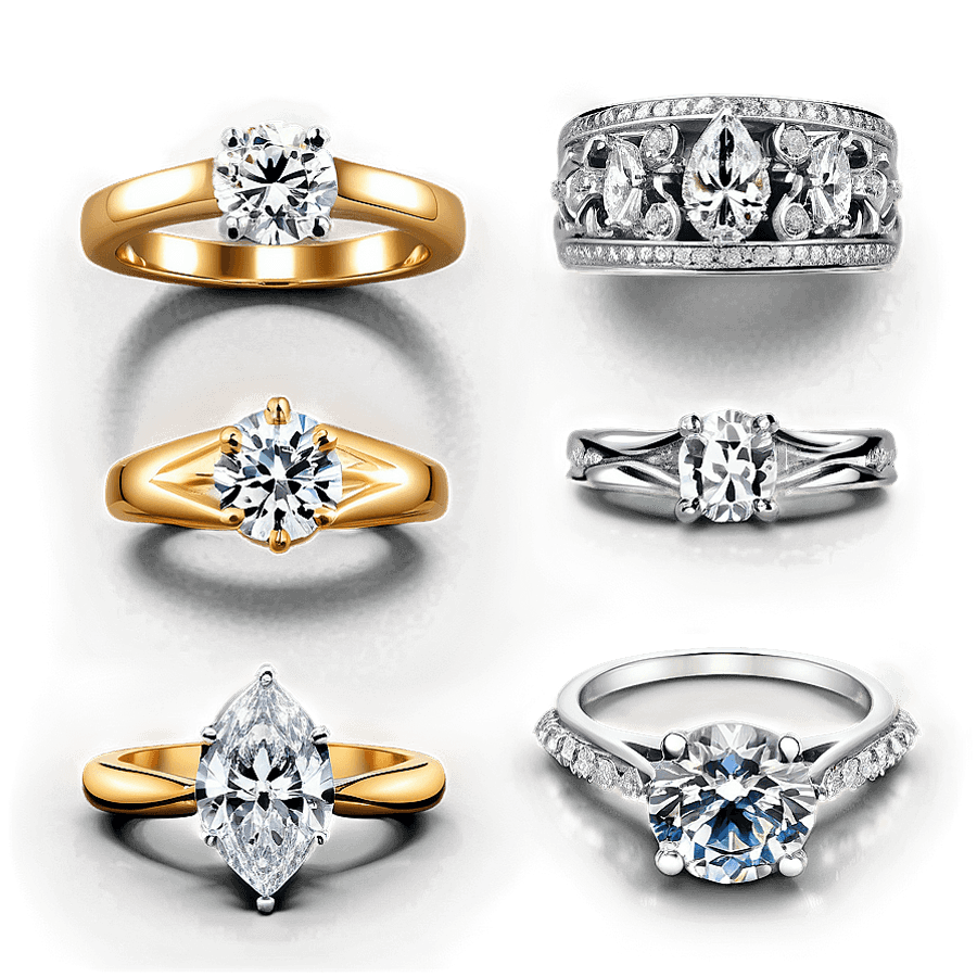 Engagement Rings Comparison PNG 20