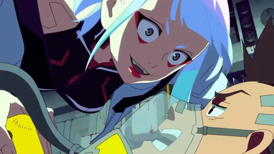 Interazione di Personaggi Anime Cyberpunk