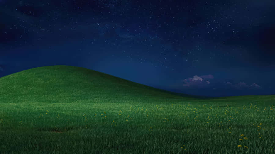 Notte Serene su Collina Verde