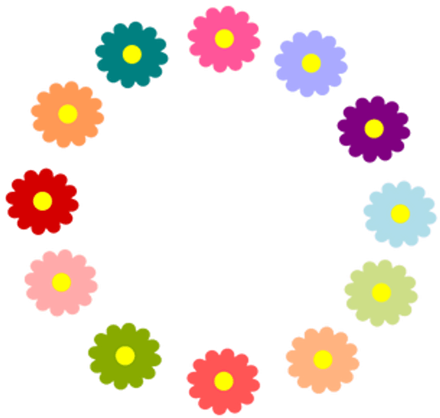 Colorful Floral Pattern Graphic