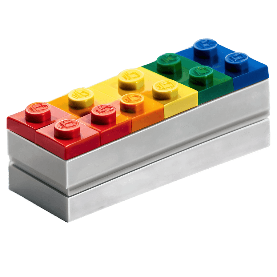 Rainbow Lego Brick PNG 05262024