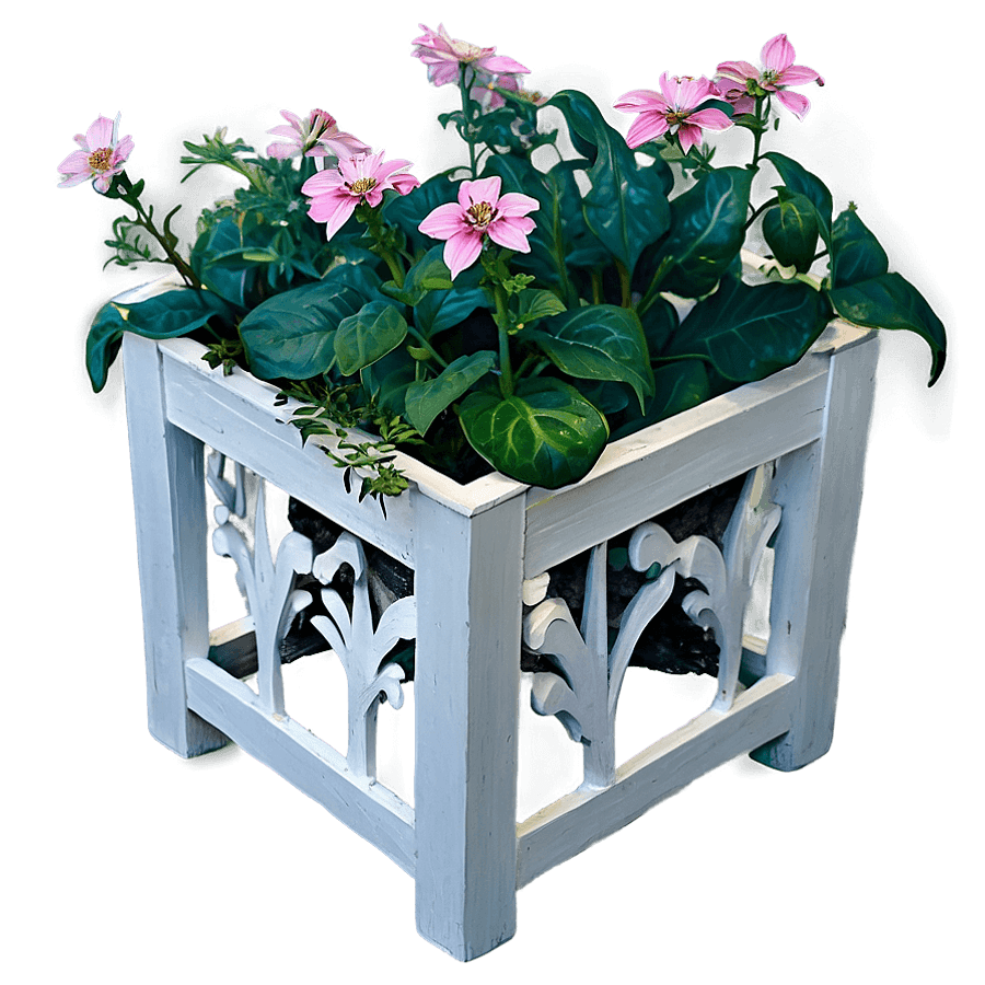Flower Planter Box PNG ikt87