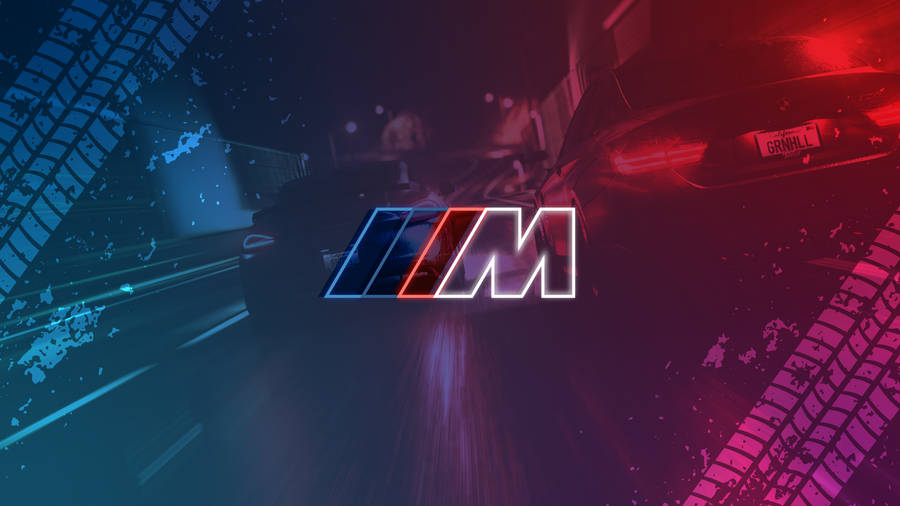 Cars Tire Marks BMW M Logo