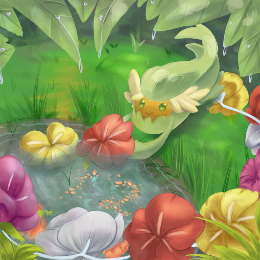 Green Comfey In A Forest