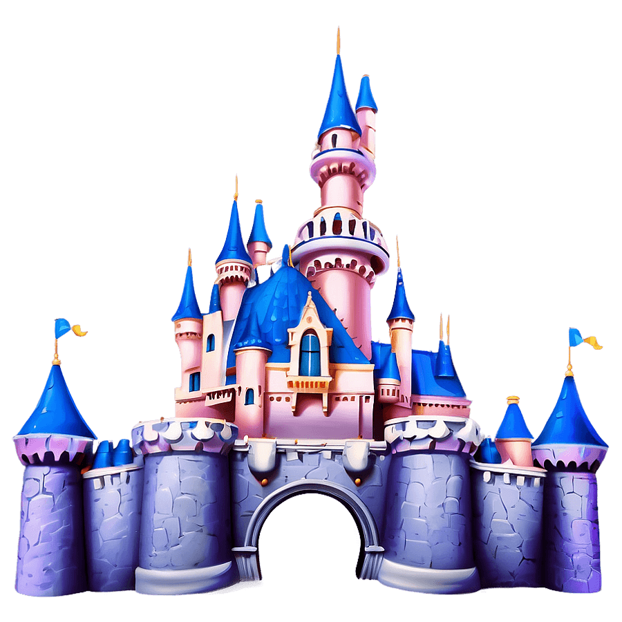 Majestic Disneyland Castle Image PNG 5