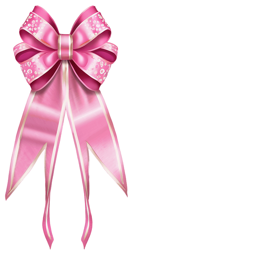 Vintage Pink Bow PNG 05252024