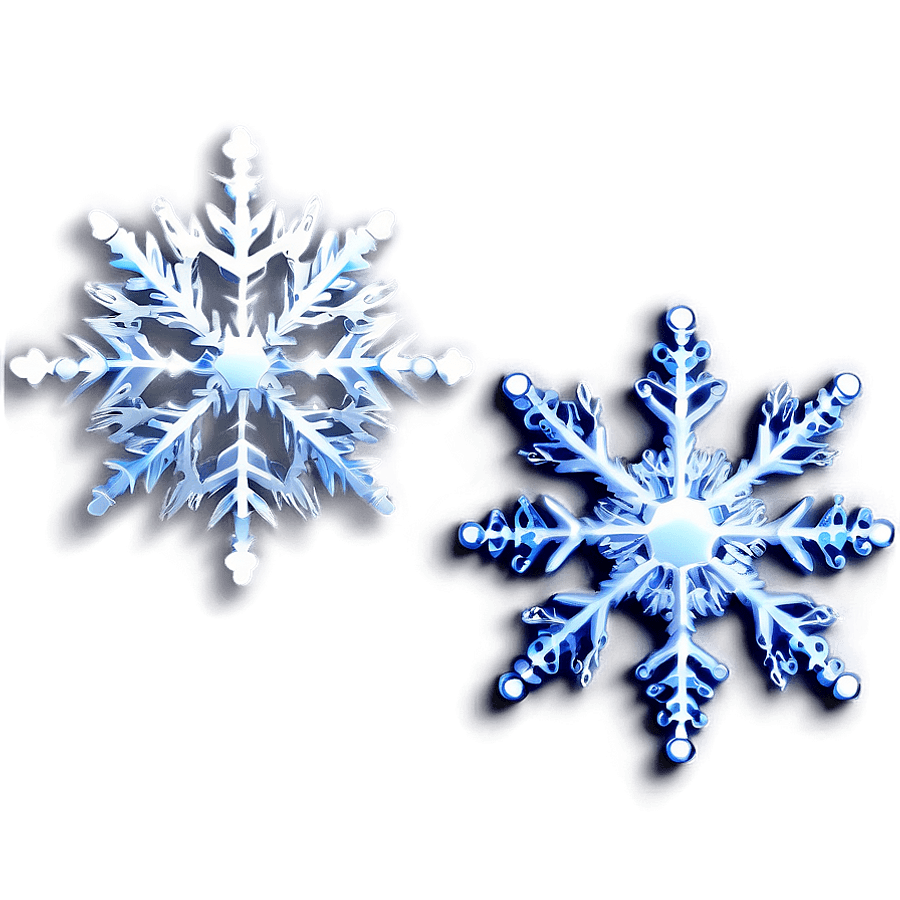 Snow Flakes Template PNG bhk20