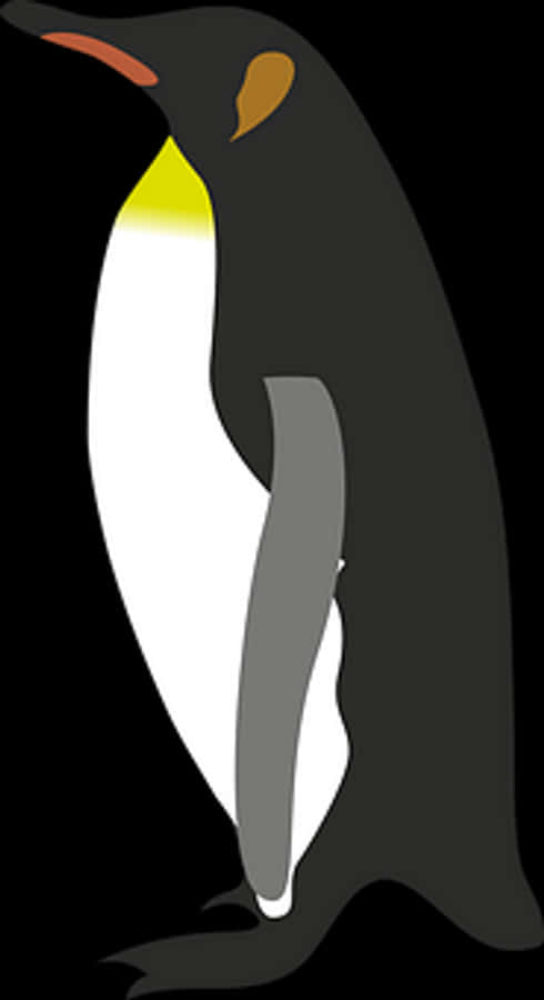 Stylized Penguin Graphic