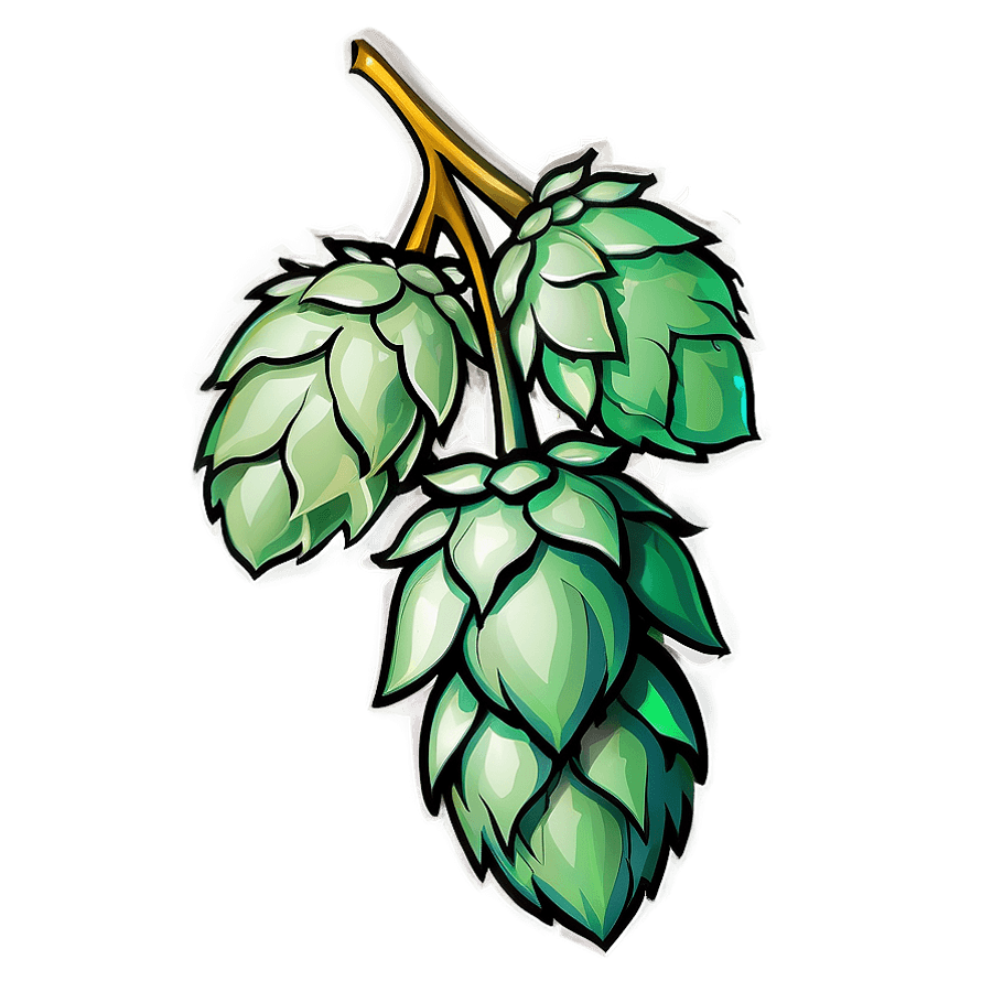 Hops Logo Element PNG 84