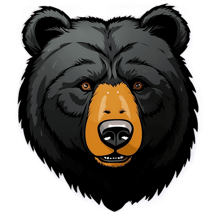 Bear Face Logo PNG xut46