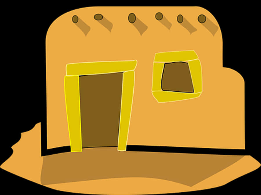 Stylized Cartoon House Illustration