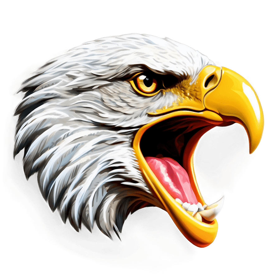 Hand-Drawn Eagle Head PNG 47