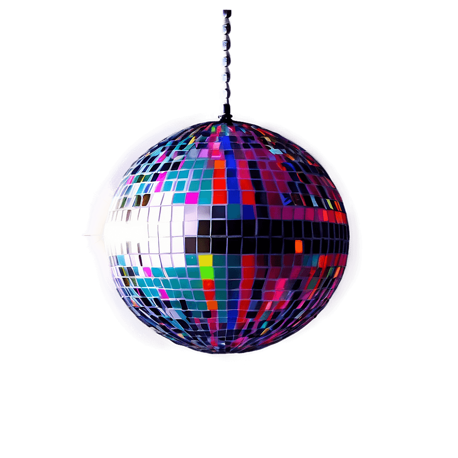 Colorful Disco Ball Lights PNG dmu