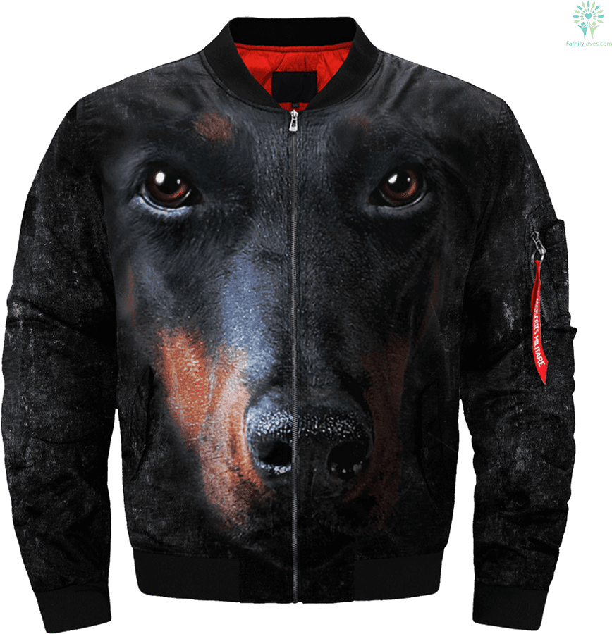 Doberman Face Printed Jacket