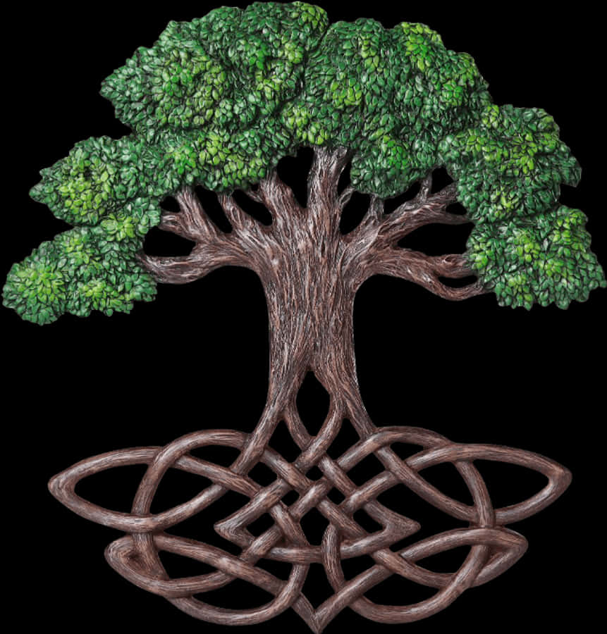 Tree Of Life Plaque - Celtic Knot Tree Root, HD Png Download
