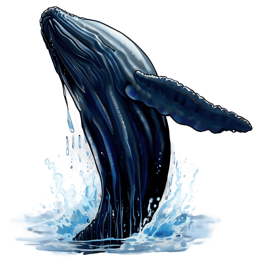 Humpback Whale Mystical Creature PNG iio72