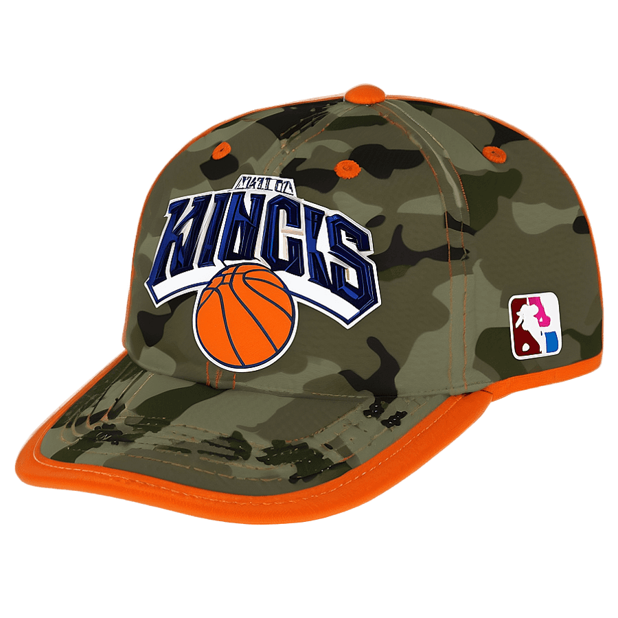 Knicks Camo Hat PNG 06282024