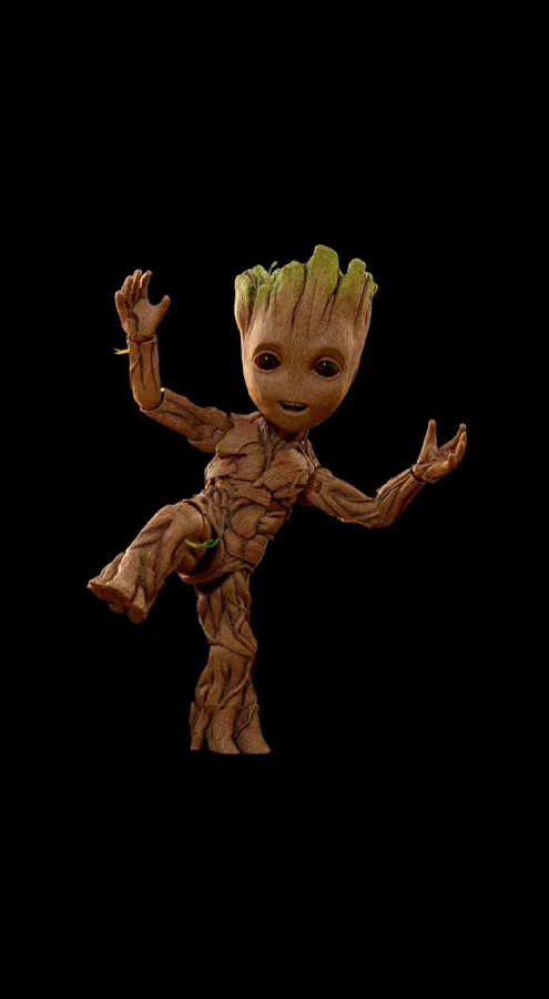 Cute groovin' Groot wallpaper