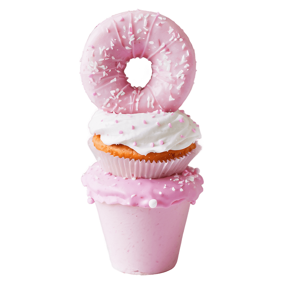 Sweet Pink Aesthetic Desserts PNG cgp