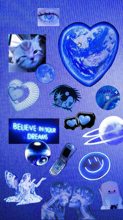 Cyber Y2K Ästhetik Collage