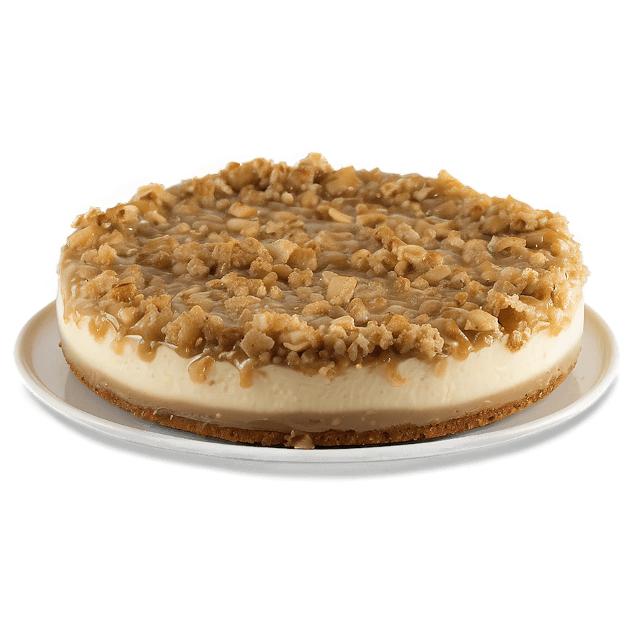 Apple Crisp Cheesecake PNG ifh
