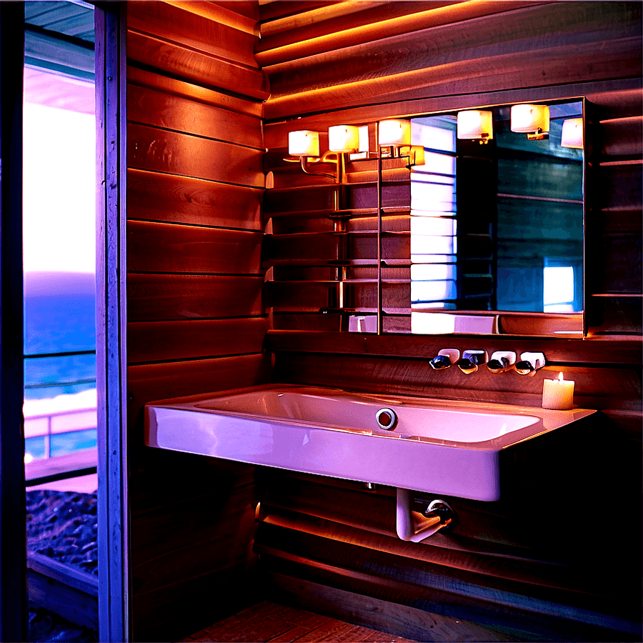 Beach House Spa Bathroom PNG tog54