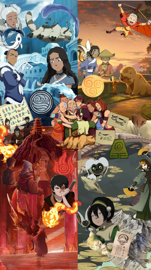 Avatar L'Ultimo Dominatore dell'Aria Collage